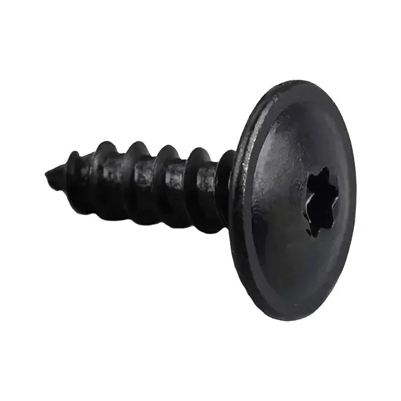 30/50 Pcs Car Door Screws Rivet Door Panel Nails Black Torx Screw Car Engine Under Cover Splash Guard Self-tapping