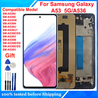 SM-A5360 A536B A536U LCD Display Touch Screen Digitizer Panel Assembly For Samsung Galaxy A53 5G Phone Accessory Replacement