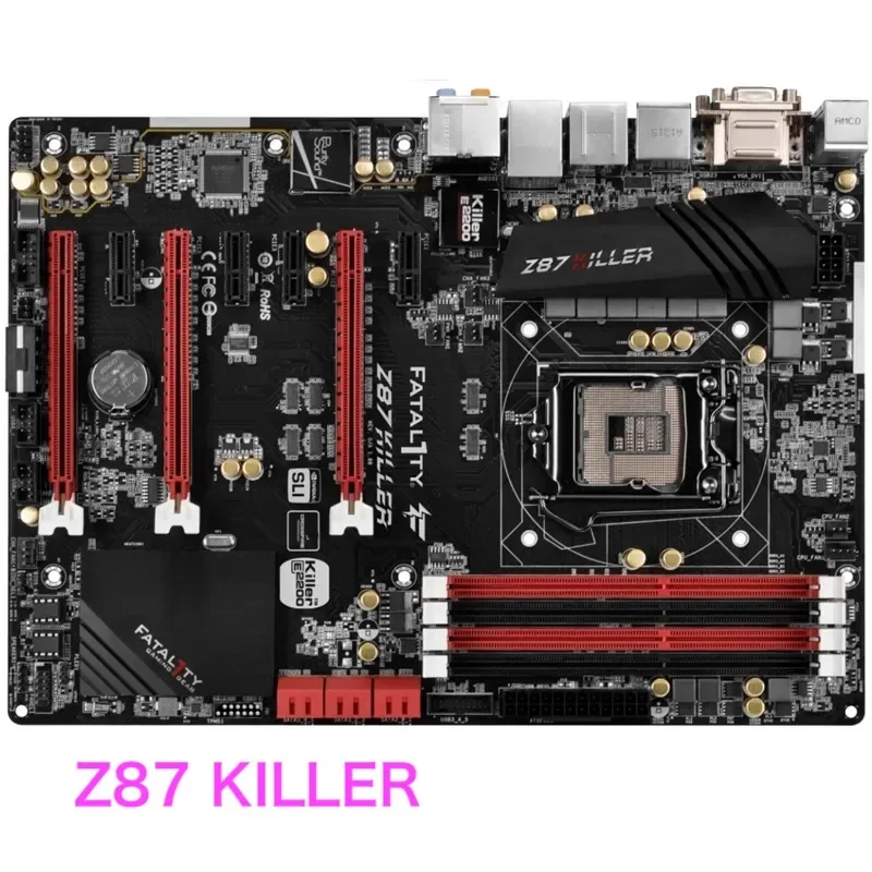 Adecuado para la placa base de escritorio ASRock Z87 KILLER 32GB LGA 1150 DDR3 ATX Z87 100% probado OK completamente funciona