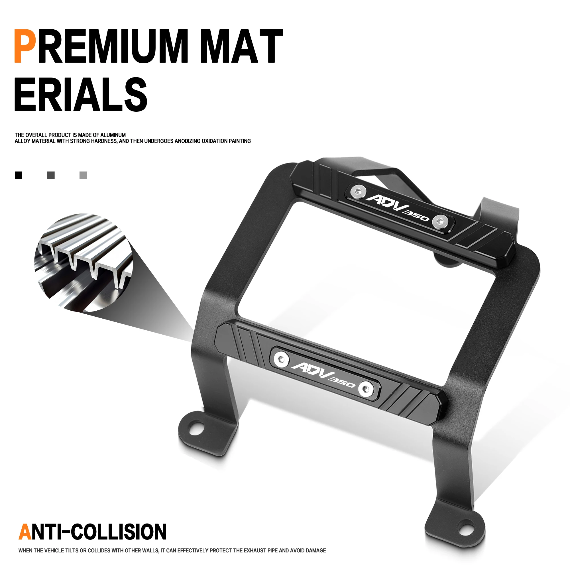 لهوندا ADV350 ADV 350 2024-2025 دراجة نارية ADV-350 اكسسوارات العادم الخمار الأنابيب الحرس تحطم بار واقي مصد السيارة