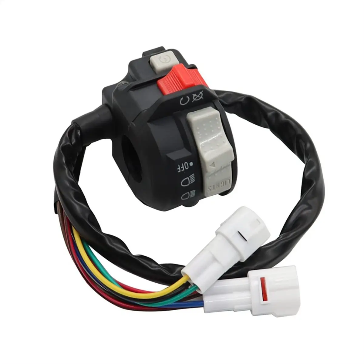 #10N Automotive Parts & Accessories,Left Handle Control Engine Start Off Headlight Switch for Yamaha (Black)