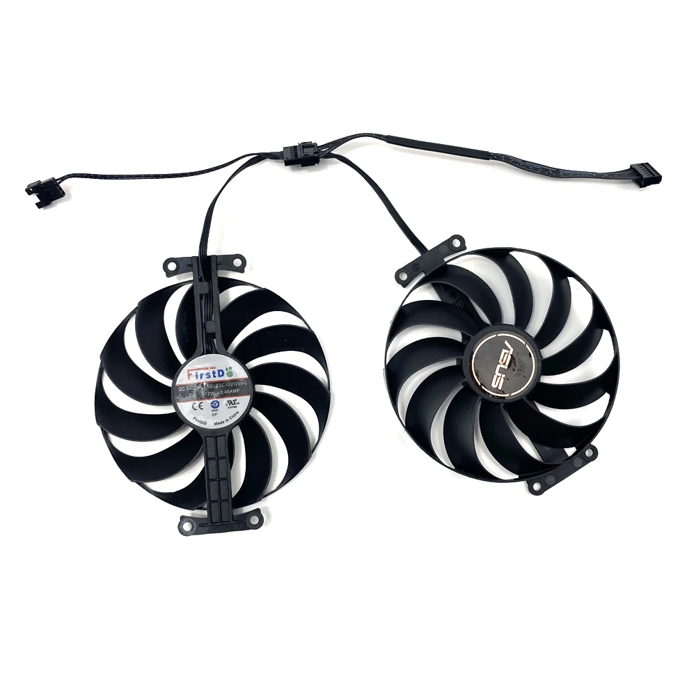 Ventilador de refrigeração para ASUS Dual GeForce, placa de vídeo Fan, Cooler, FDC10U12S9-C, 7PIN, RTX3070TI, 3060TI, RTX 3060, 3070, V2, OC Edition, Novo, 95mm