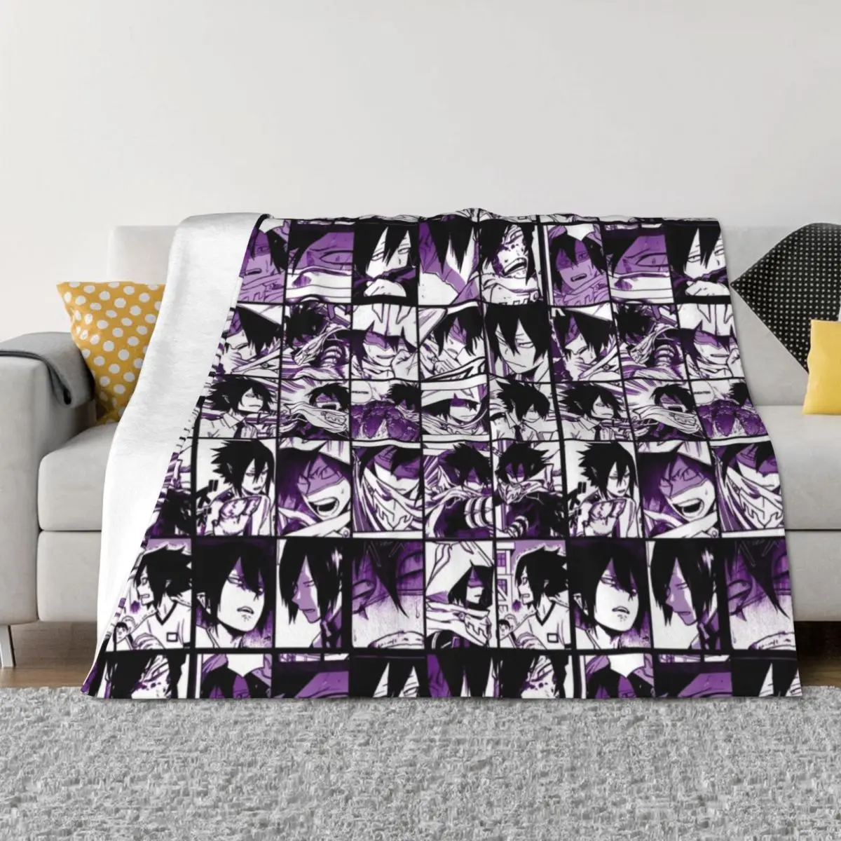 Tamaki Amajiki Collage color version Throw Blanket Thin for babies halloween Polar Blankets