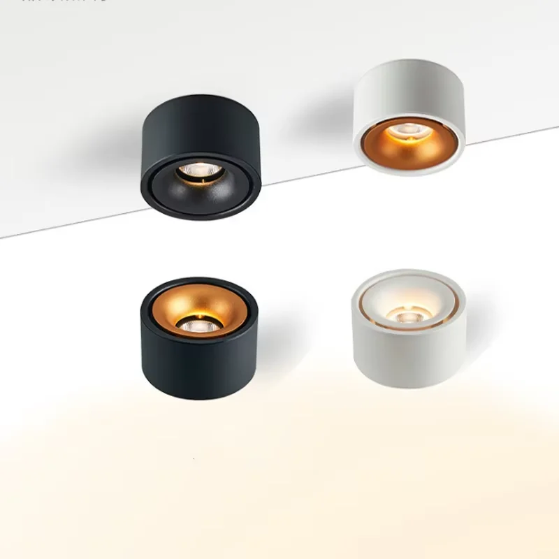 Round Surface Mounted LED Downlights 7W10W12W15WMounted Ceiling Lamps Spot Light 110V/220V driverless LED DownLight