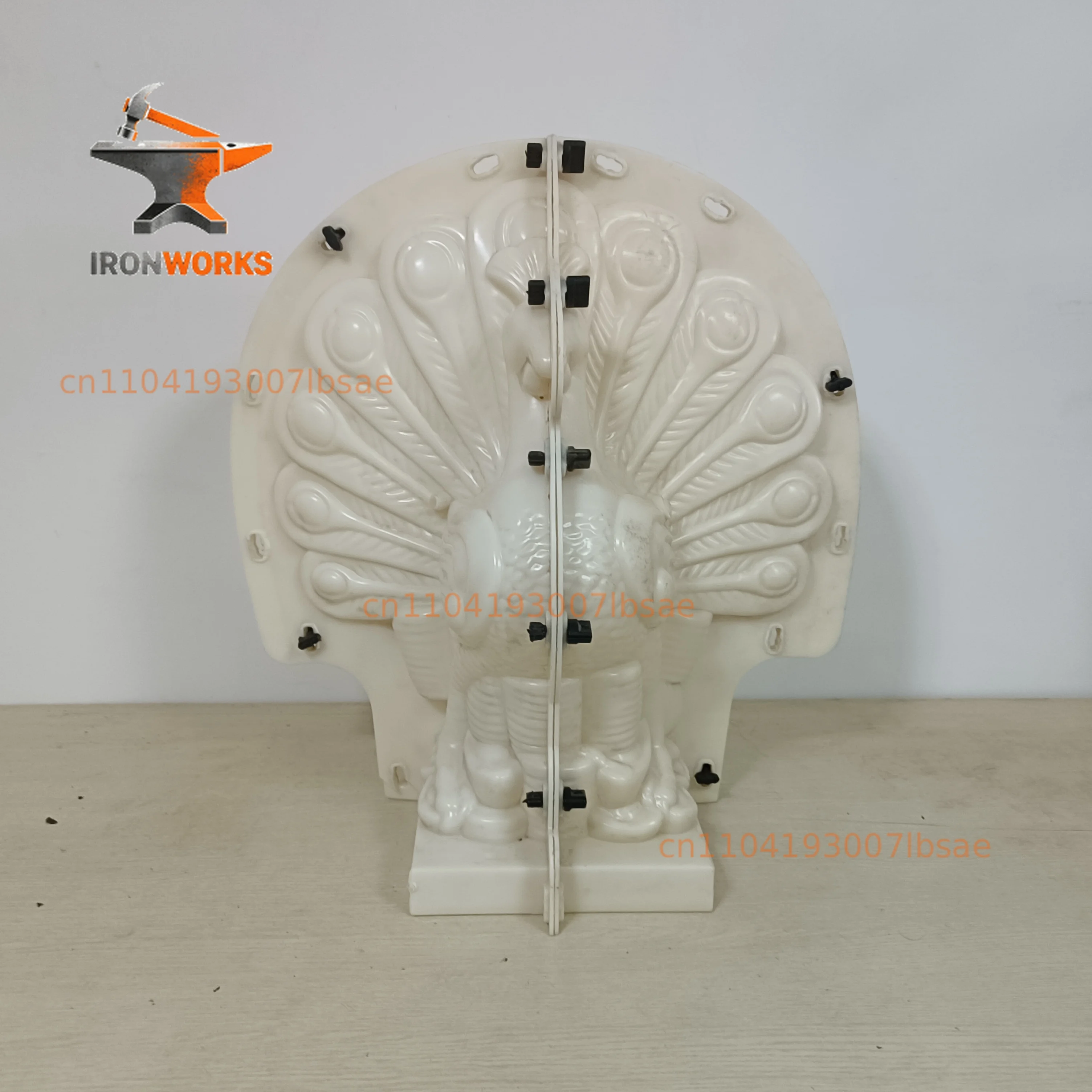 Precast garden decorative concrete animal peacock mold for sale