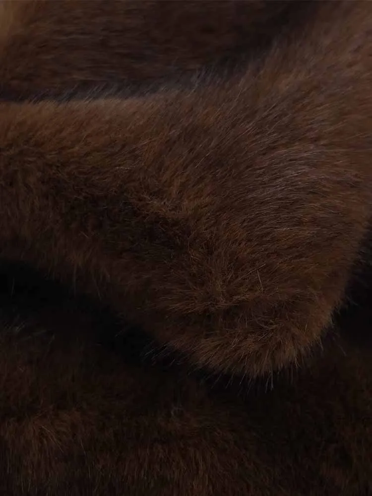 유럽 및 미국 스타일 가을 겨울 신상 패션 트렌드 여성용 루즈핏 다용도 인조 퍼 효과 재킷 코트