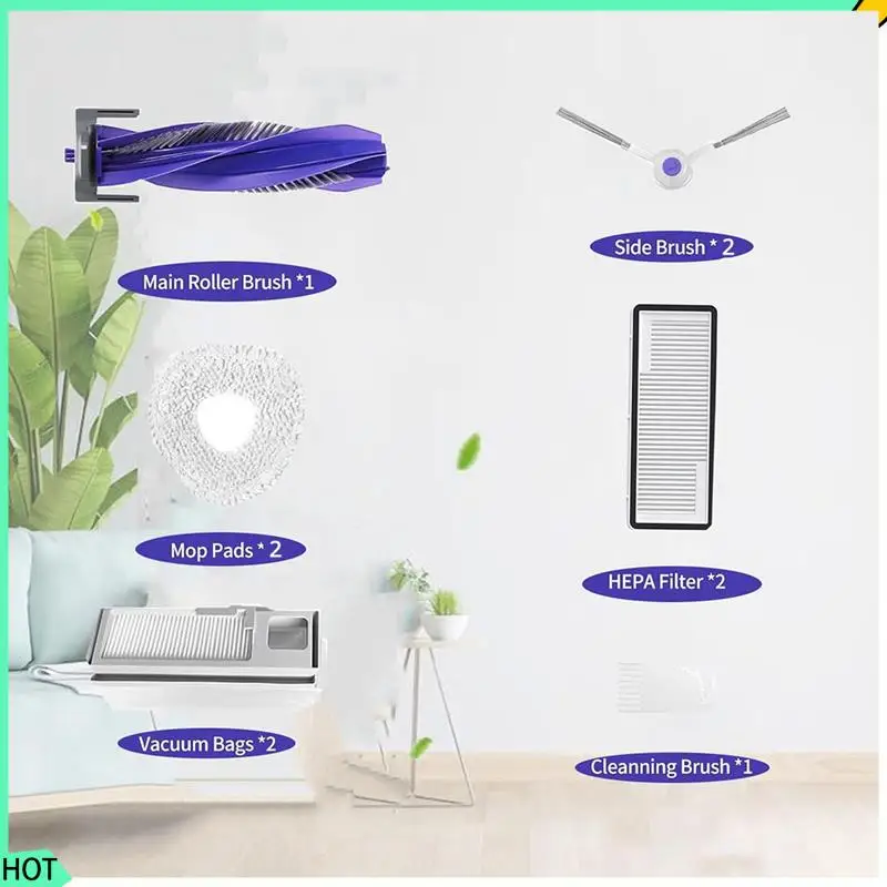 

AWAH For Narwal Freo X Ultra Z Ultra Robotic Vacuum Cleaner Main Side Brush Replacement