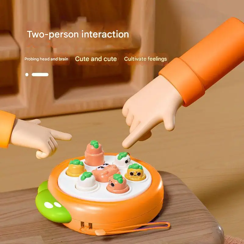 1 pc mini whack-a-taupe mão-olho coordenação brinquedo educativo cor aleatória crianças pitada dedo descompressão para