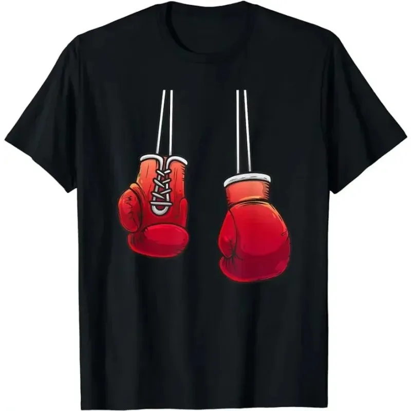 Boxing Lover Gym Boxer Kickboxing Kickboxer Enthusiast Funny Printed T-Shirt Size Couple Large Clothing Custom Printed T Shirt