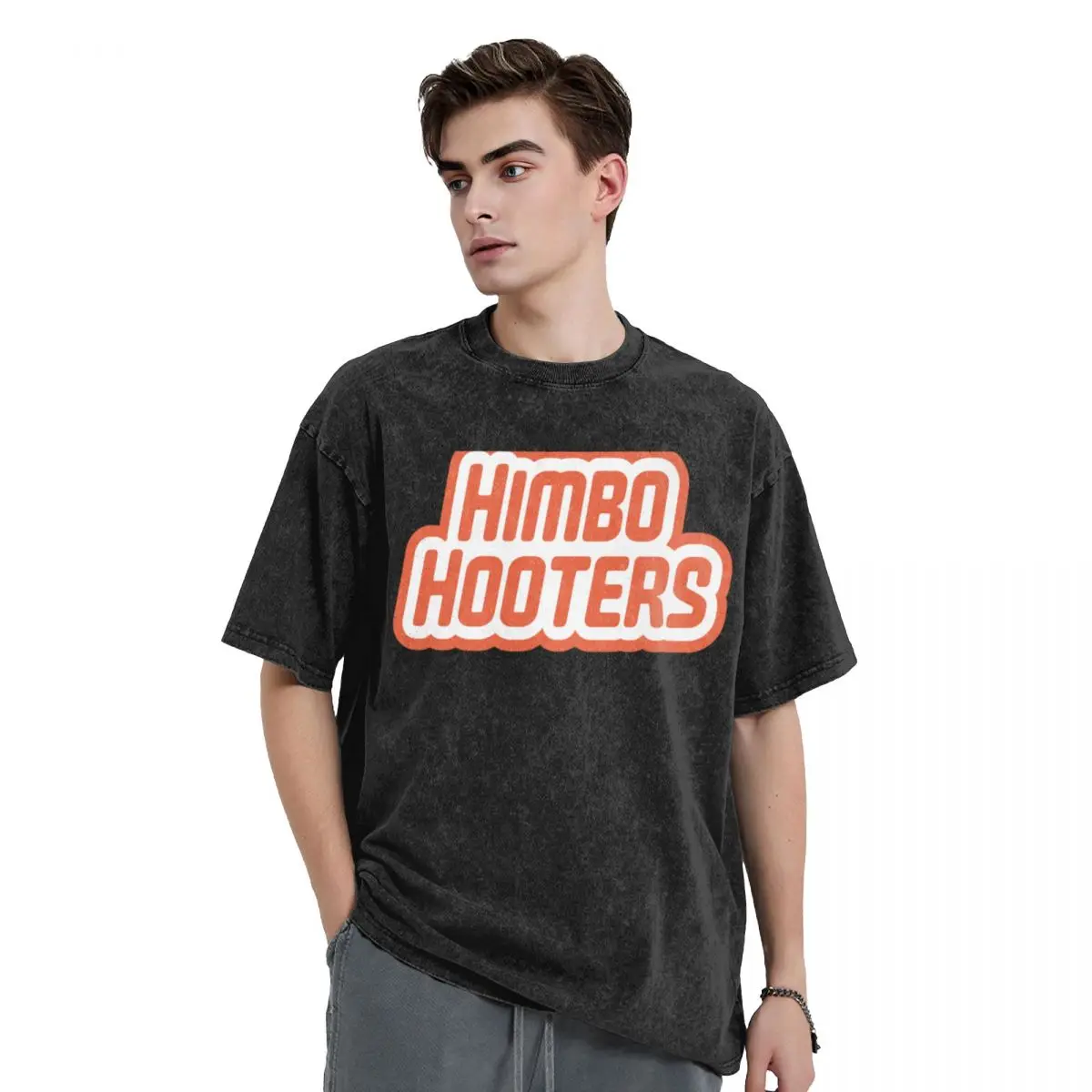 Himbo Hooters (Orange) T-Shirt anime figures summer clothes heavyweights slim fit t shirts for men