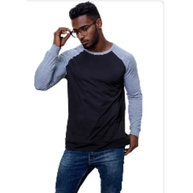 

Men's Crewneck Baseball Shirt Fall Athletic Basic Tee Quick Drying Breathable Tshirt Running Hiking Football Training Sport Top