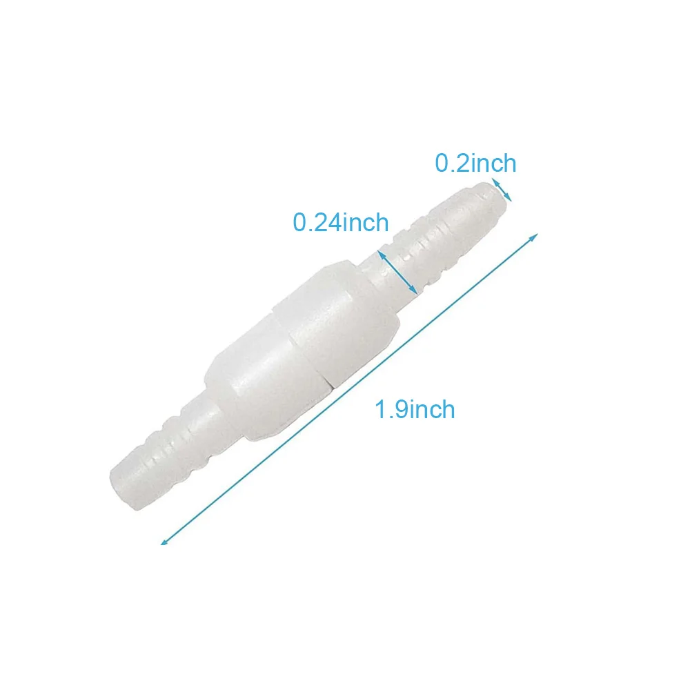 8 Pcs Disposable Nasal Tube Connector Tubing Swivel Portable Hose Cannula Fitting Comfort Oxygen Tubing Connector