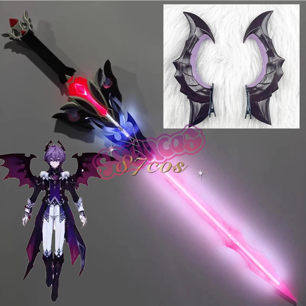 

115CM Durin Sword Genshin Impact Luminous Props Cosplay Props Halloween Christmas Fancy Party Comic Show Wig Shoes Headwear