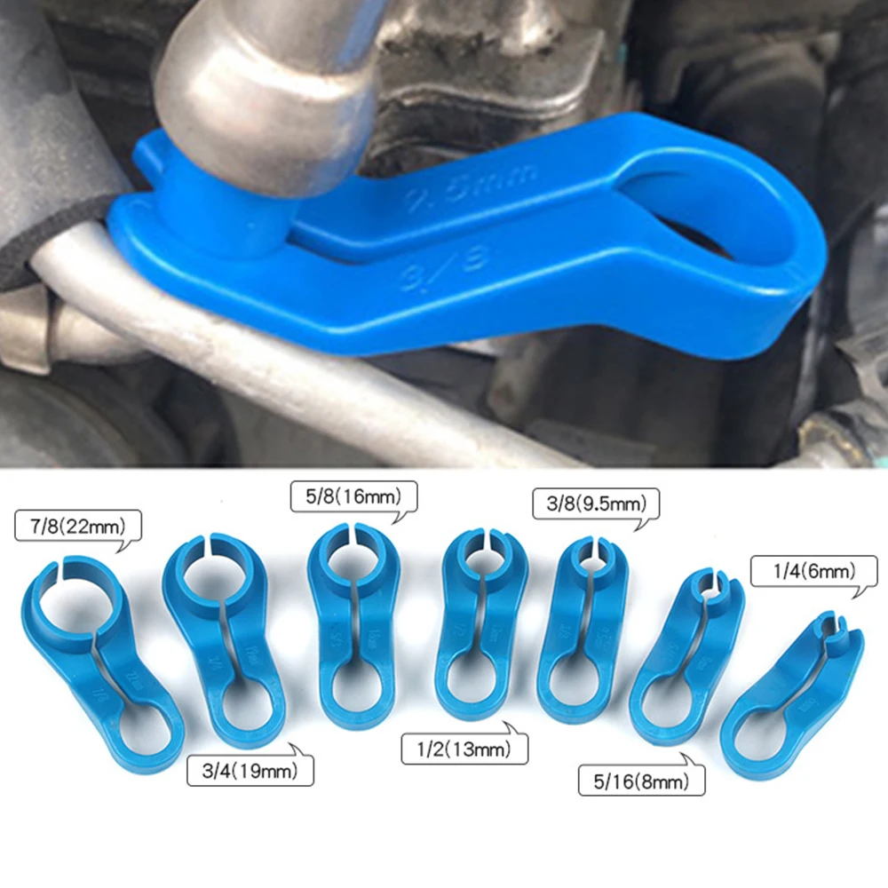 1 Set AC Fuel Line Disconnect Tool 16Pcs Universal Fuel Line Quick Disconnect Fitting Hose Kits Car Transmission Oil Cooler Tube