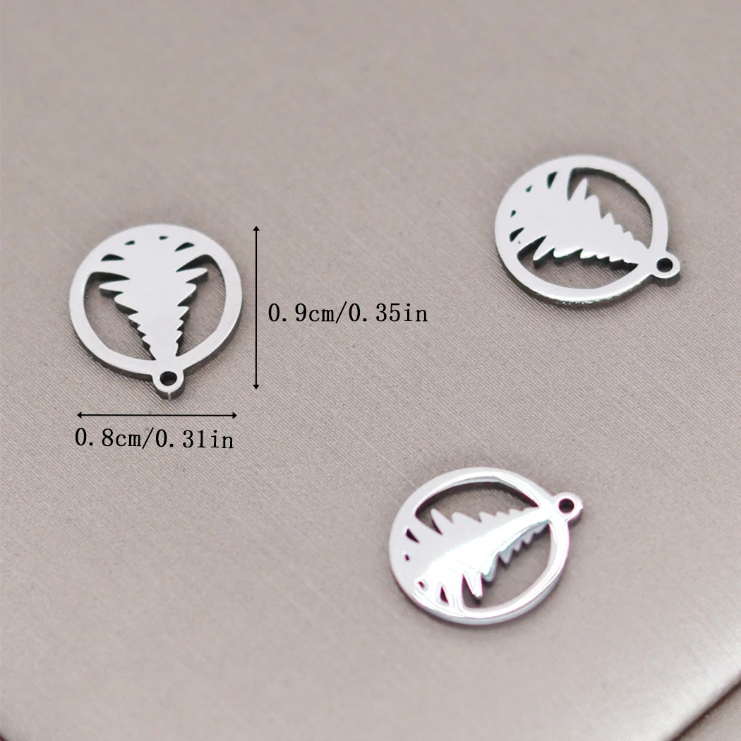 3pcs Hollow Round Tree Charms Plant Pendants For DIY Necklace Bracelet Jewelry Making Findings