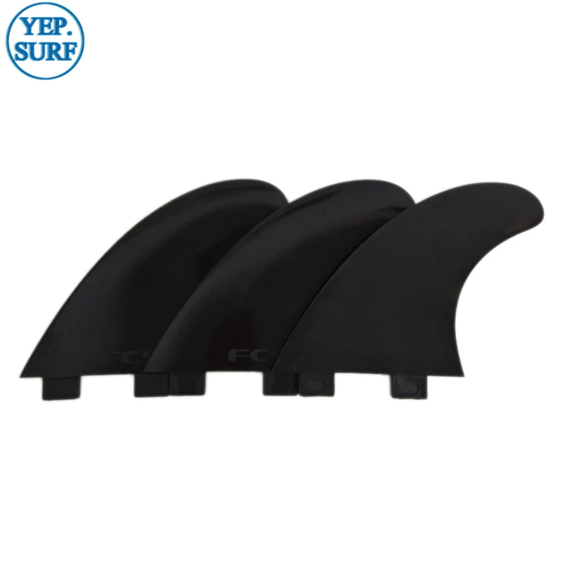 

Sup Board Double Tabs Fin M Size Tri fin set Surfboard Fins Black Color Surf Accessries Water Sports