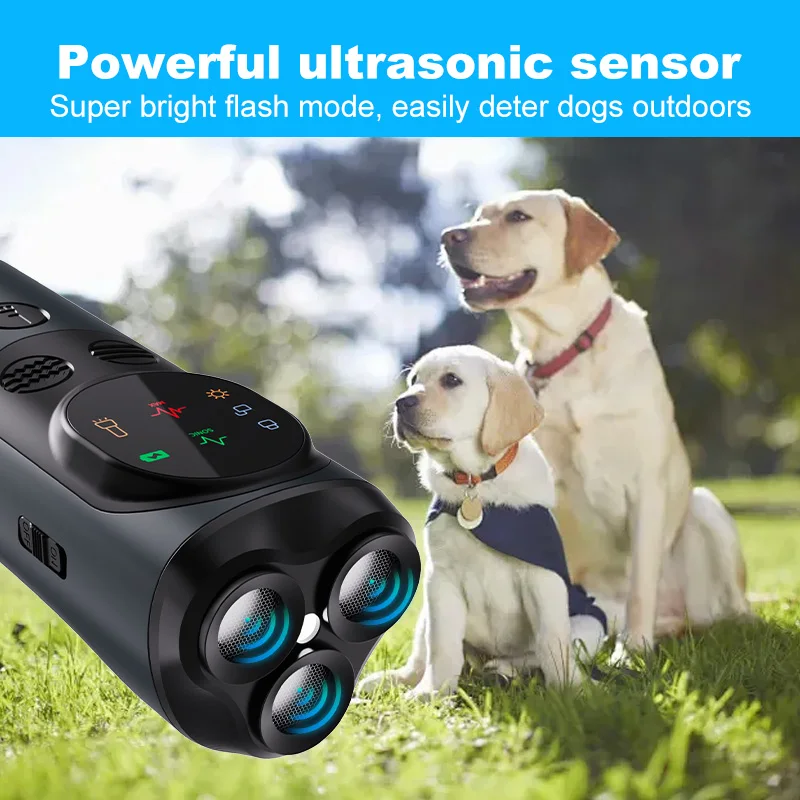 Pet-Friendly Ultrasonic Dog Repeller Bark Control Device Adjustable Sensitivity Rechargeable Battery Custom Options Eco-Friendly