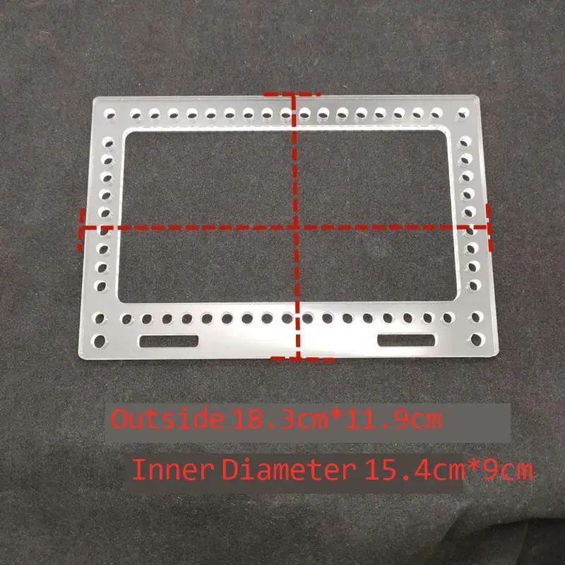 4ชิ้นบอร์ดอะคริลิค DIY ถักอะคริลิคทรานส์หนา5มม. กระเป๋าทอกระเป๋าถักโครเชทรานส์วัสดุเครื่องประดับ DIY กระเป๋าสะพายไหล่