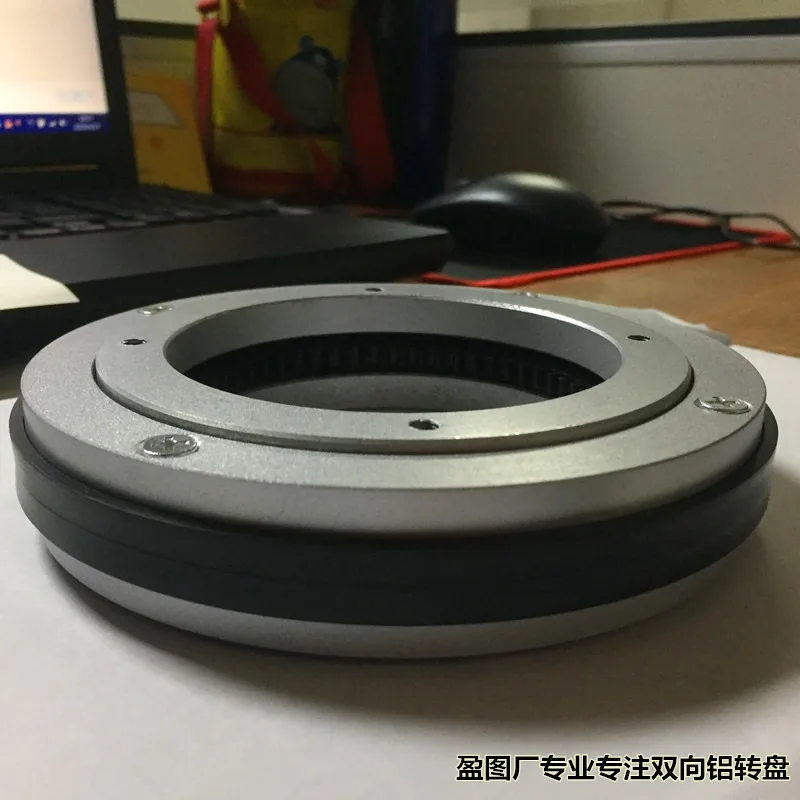 140mm Electric Rotating Turntable Bearings for Display, 50kg Load, Aluminum Alloy for Dining Table, Exhibits