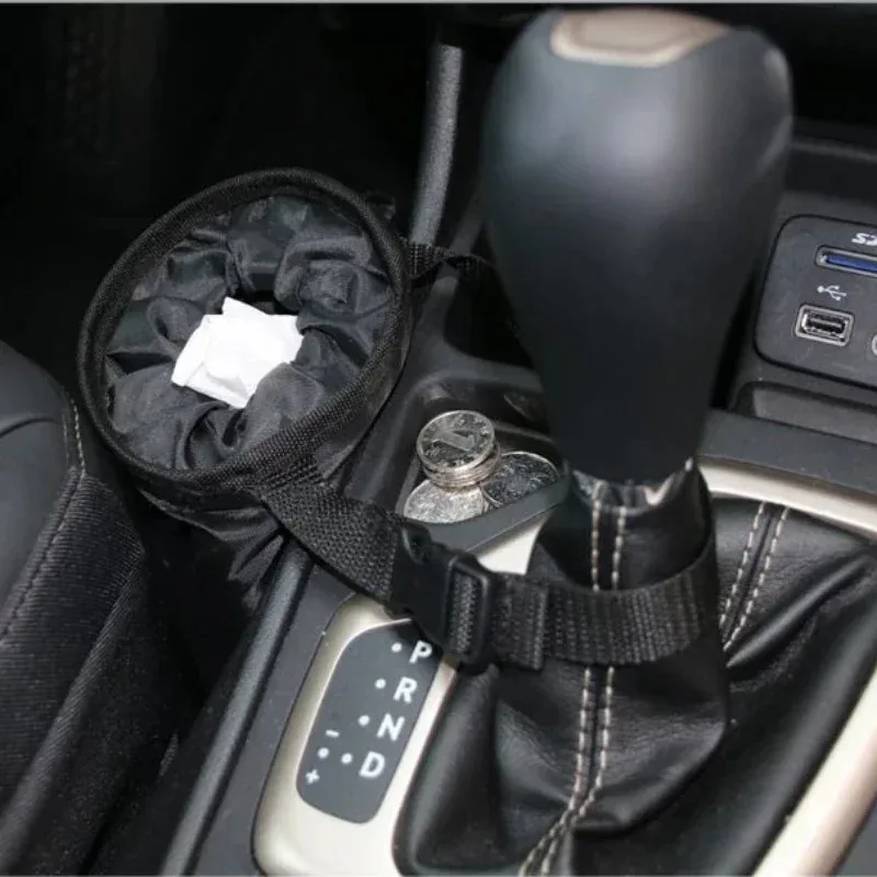 Universal Car Garbage Bag Back Seat Headrest Litter Trash Garbage Can