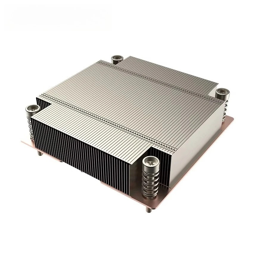 LGA1700 1U Passive CPU Cooler Efficient Heatsink With  Vapor Chamber Base For PC Server Workstion TDP Up To 180W