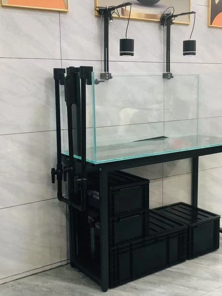 14 The fish tank is not punched and changed to the bottom. It passes through the turnover box, filters and siphons,