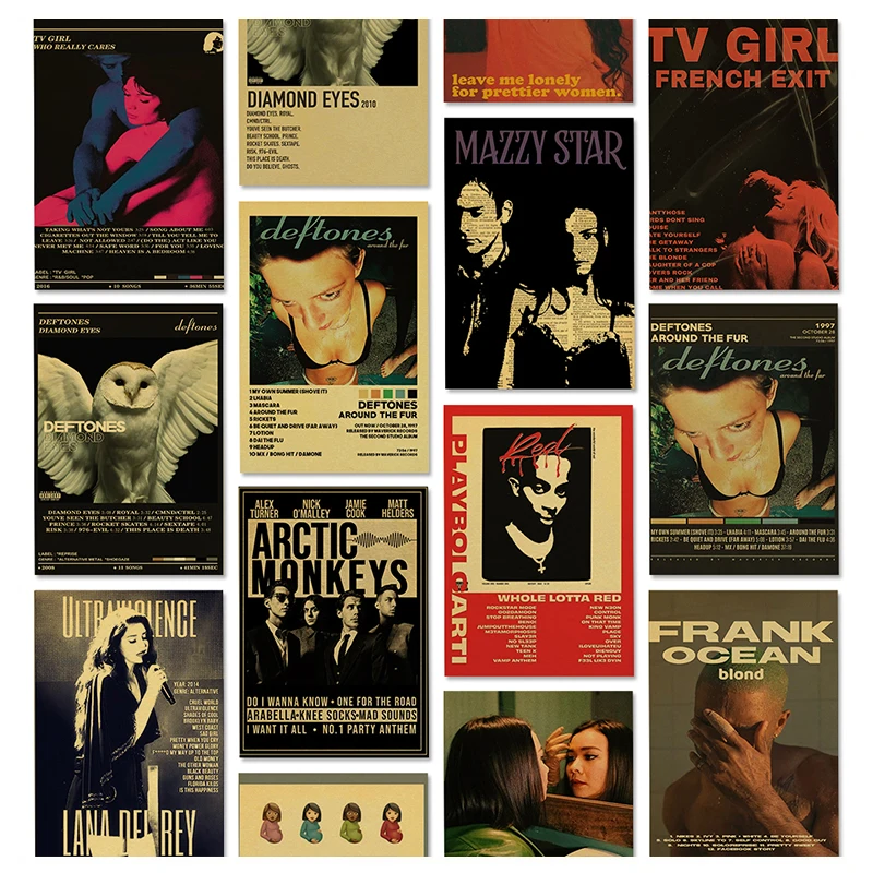 Полосатый плакат для влюбленных с изображением мицки Дрейка дефтона, эстетический музыкальный альбумраппер, Картина на холсте, декор для комнаты, плакаты на стену Полосатый плакат для влюбленных с изображением мицки Дрейка дефтона, эстетический музыкальный альбумраппер, Картина на холсте, декор для комнаты, плакаты на стену