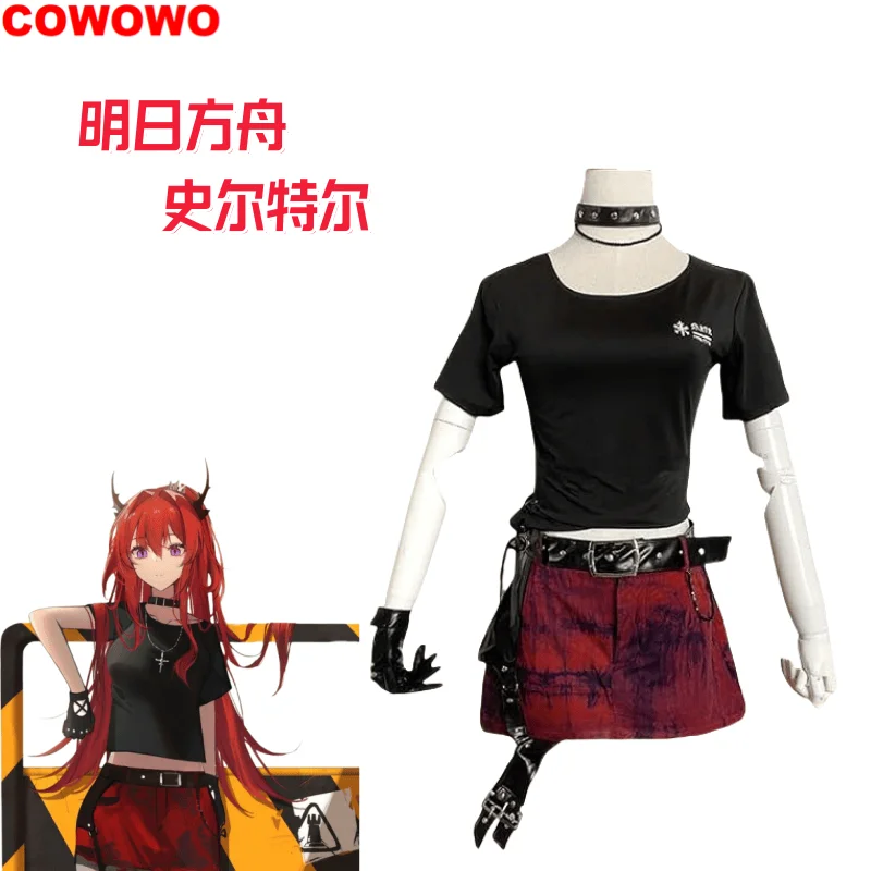 

COWOWO Arknights Surtr Cosplay Costume Cos Game Anime Party Uniform Hallowen Play Role Clothes Clothing New Full Set