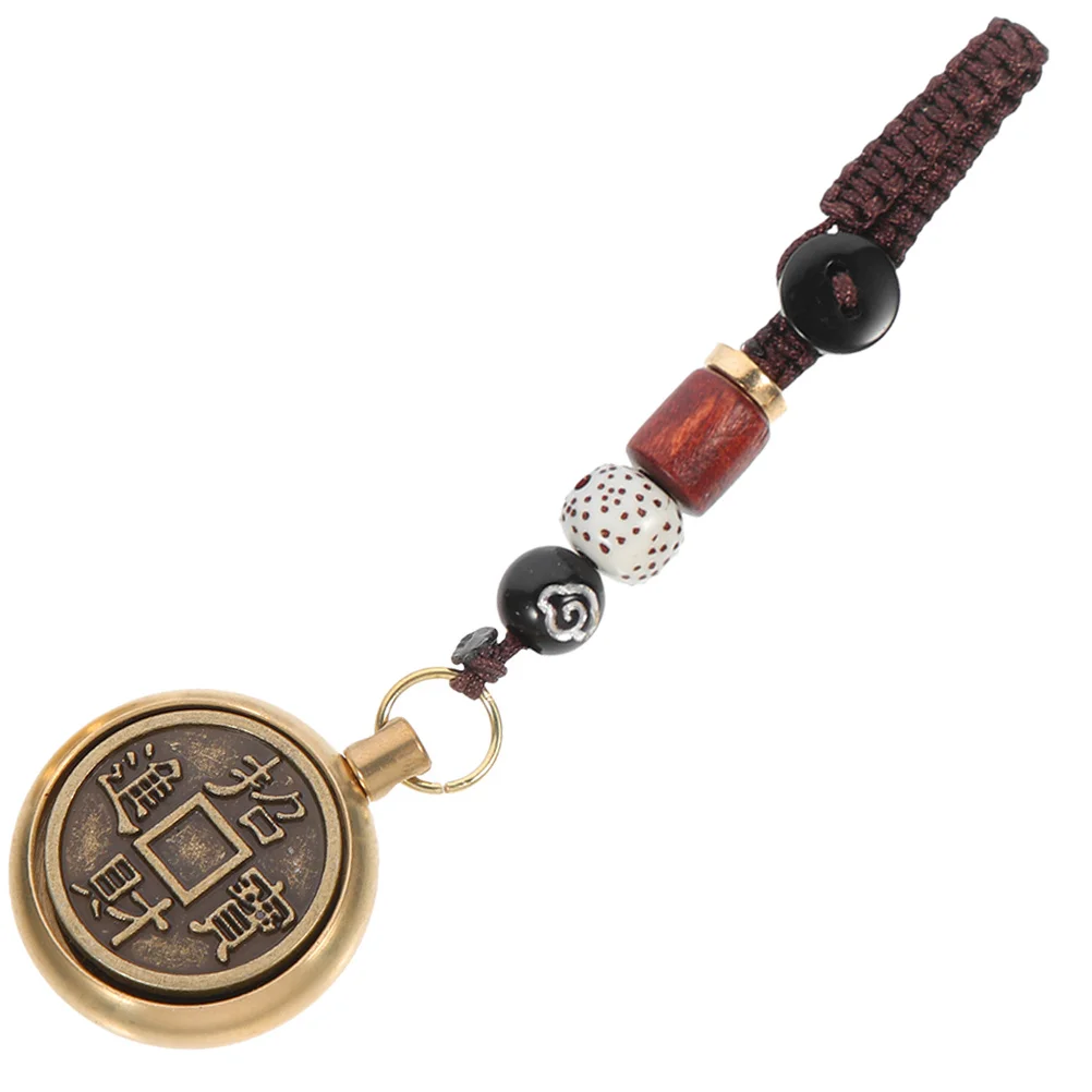 

Retro Chinese Style Coin Pendant Zodiac Rabbit Charm for Hanging Decoration Wallet Purse Ornament Chinese Zodiac Bunny Pendant