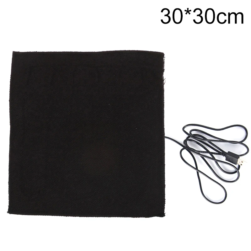 1Pcs Large 30 X 30cm USB Warm Carbon Fiber Heated Pads Heating For Warming Body Foot Winter Portable Warm Plate