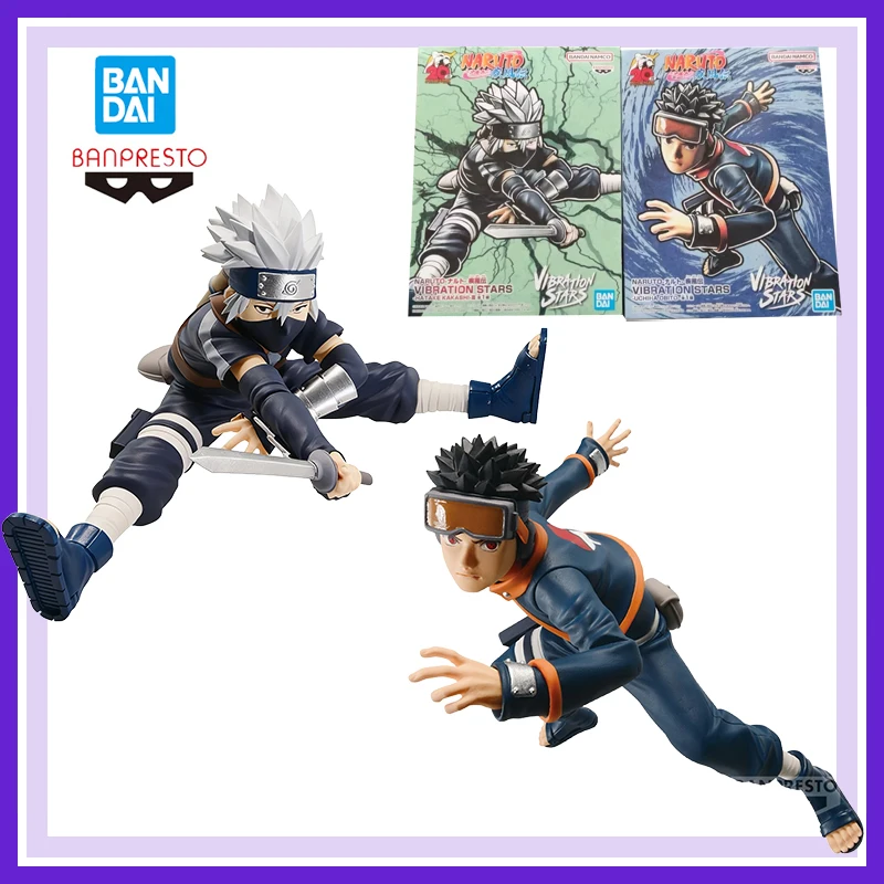 오리지널 브랜드 뉴 반다이 반프레스토 나루토 질풍전 진동의 별 우치하 오비토 하타케 카카시 애니메이션 액션 피규어 모델