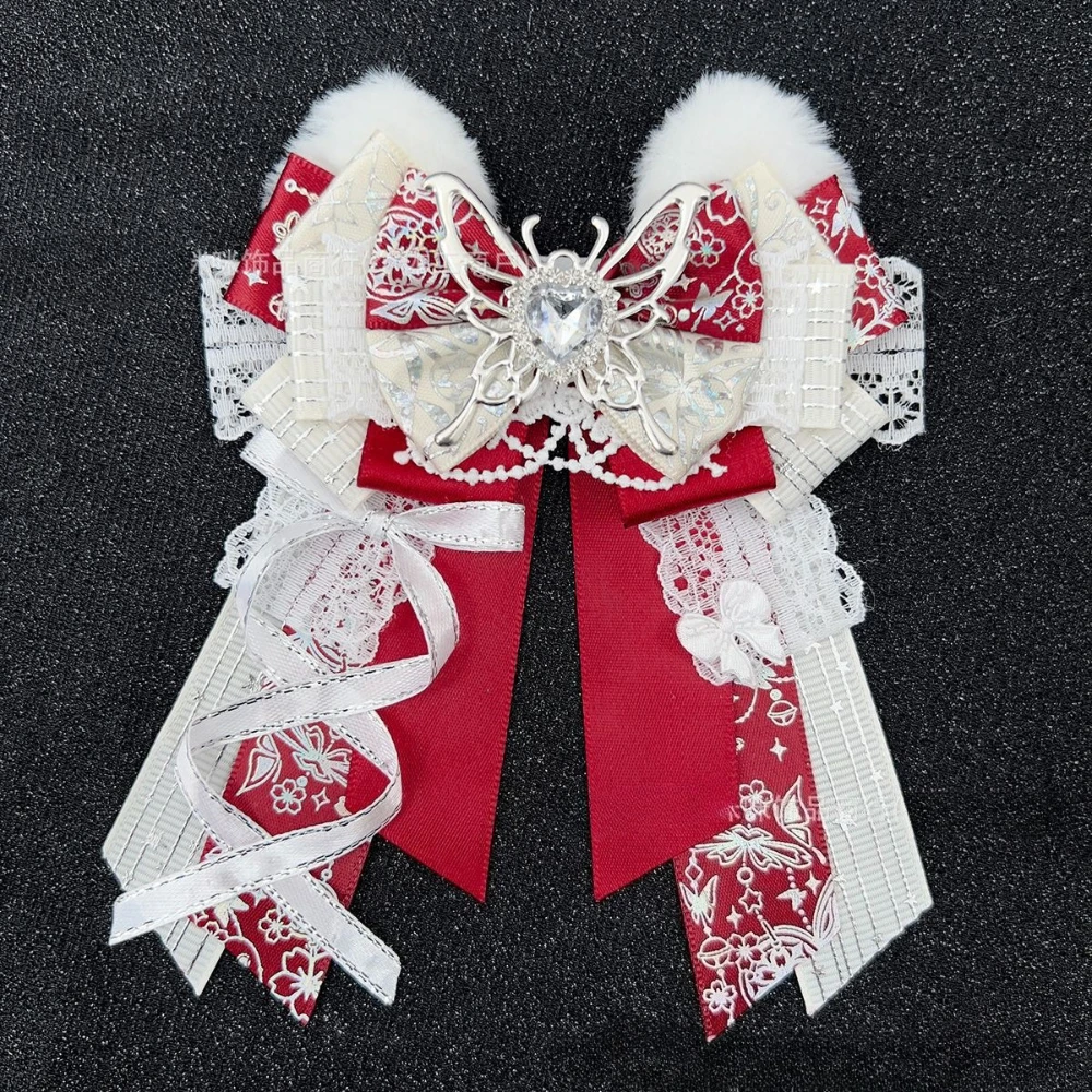 

New Support Bar Craze Bar Lace Bow Accessory Original Handmade DIY Lolita Bow Role Playing Party Set Shirt Collar Flower