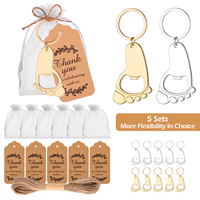 Baby party gift giveback souvenirs, wedding birthday party decorations, cute little foot bottle openers for girls and boys, gift
