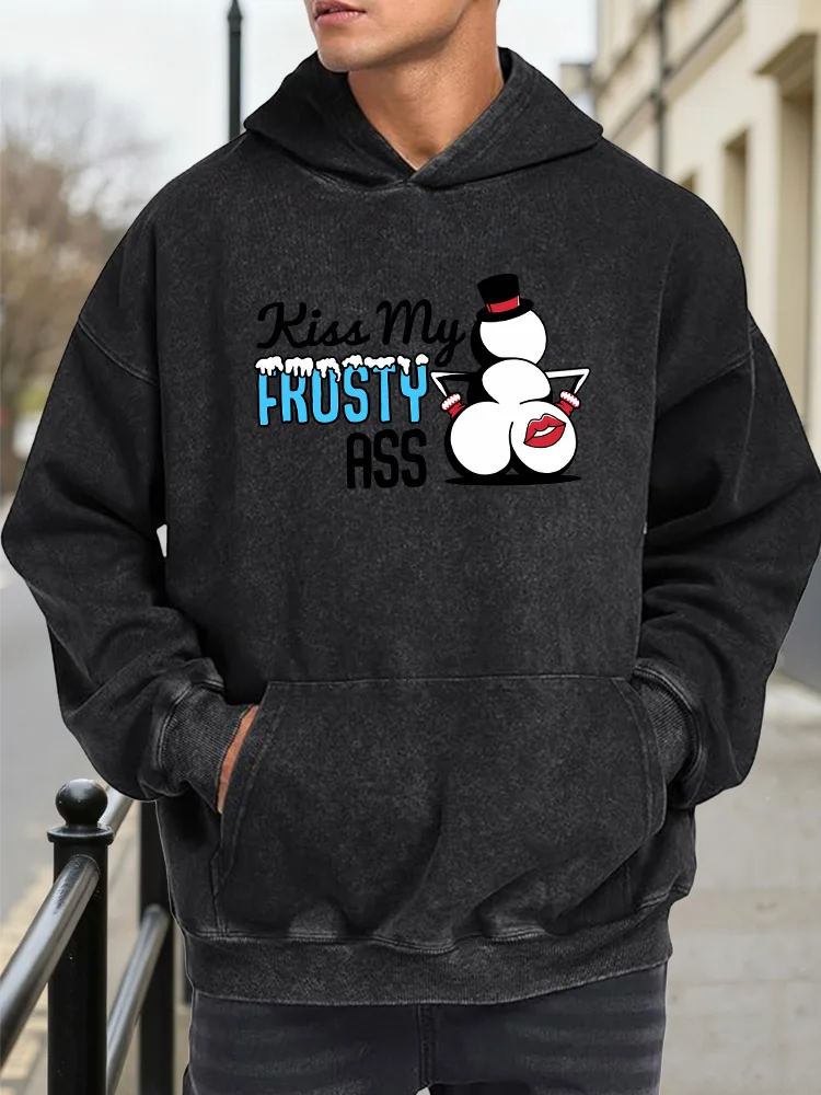 

Винтажная потертая толстовка с рисунком Kiss Memen, потертый пуловер в стиле ретро, повседневная уличная толстовка