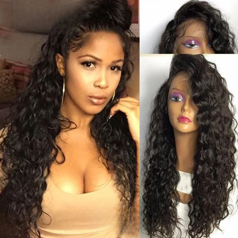 

Wavy 13*6 Lace Front Wigs Brazilian Wave Full Lace Wig With Baby Hair
