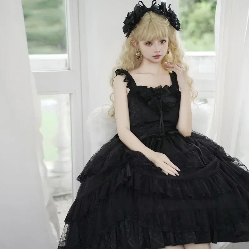 Full Iris Love Lolita Original Elegant Spring and Summer Retro Slimming Jsk Dress Lolita Princess Dress