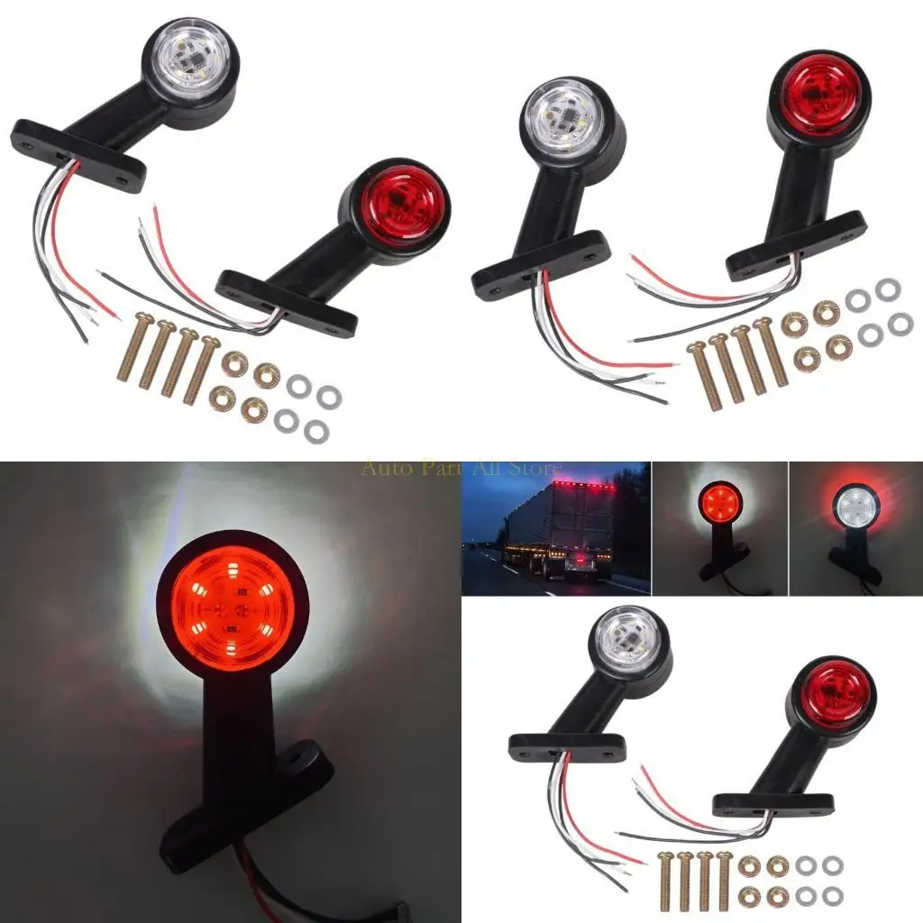 

J0MA Universal Waterproof Trailer Side Marker Lamp for Heavy Duty Trucks Car Boats