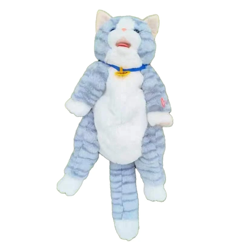 Doll Bag Cat Simulation Pet Backpack, Touch-Sensitive Singing Electric Plush Bag Durable ,B