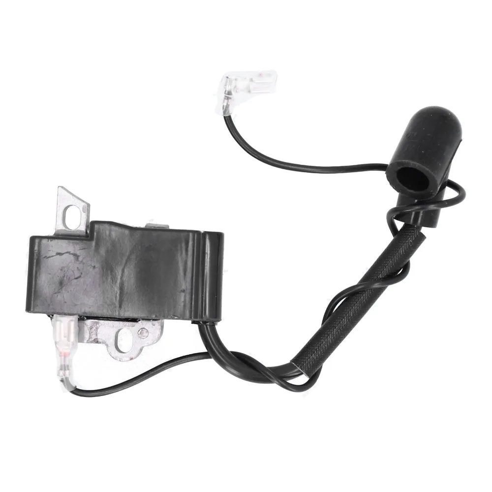 Durable Black Chainsaw Ignition Coil Metal With Wire Chainsaw Part Easy Installation Compact Ignition Coil Part for STIHL MS192T