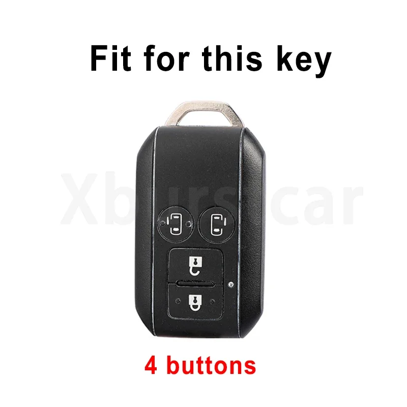 4 Buttons TPU Car Key Cover Case Auto Shell Fob Holder Bag for Suzuki Ertiga Swift Ignis Hybrid Suzuki Swift BTJ XL7 Accessories