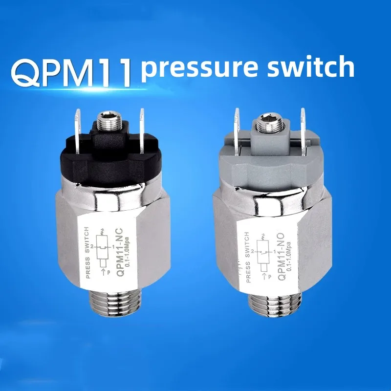 QPM11-NC / QPM11-NO G1/8 G1/4 Pressure Switch 0.1-1MPA / Adjustable Air Diaphragm Mechanical Simple Automatic Controller