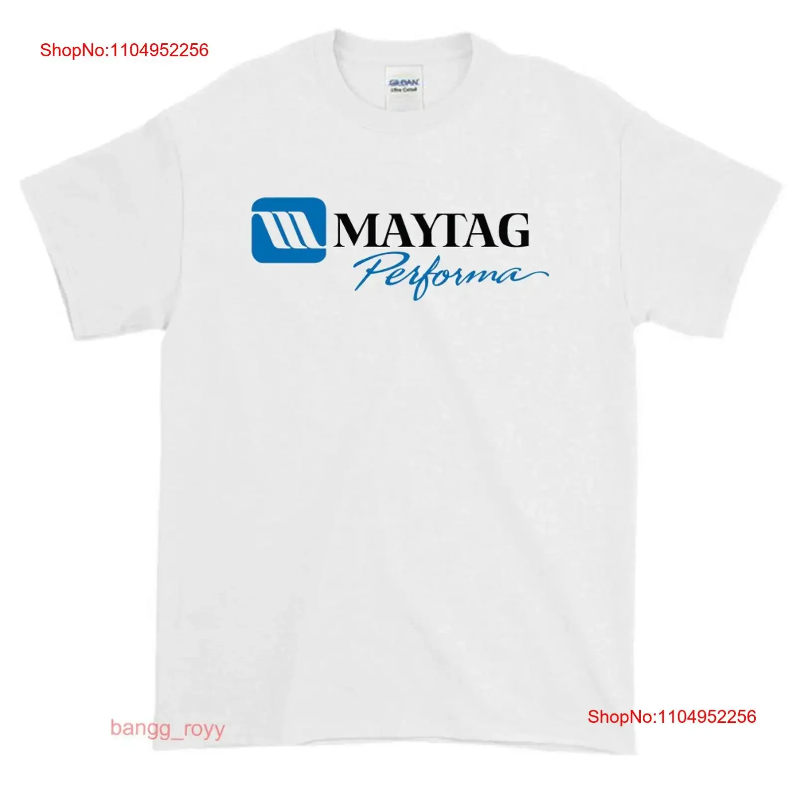 Camiseta divertida con Logo de la empresa de electrodomésticos Maytag para hombre, talla estadounidense S XXL, vintage, lavada, transpirable, informal, ropa de calle con gráfico