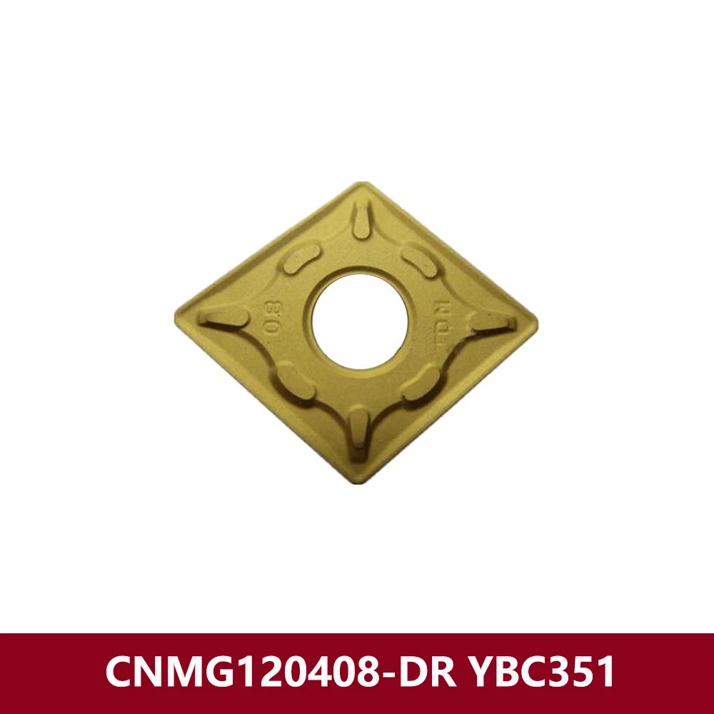 

Original CNMG120408-DR YBC351 Carbide Inserts CNMG432-DR CNMG120408 CNMG 120408 DR CNC Lathe Cutter Holder CNMG1204 For Steel