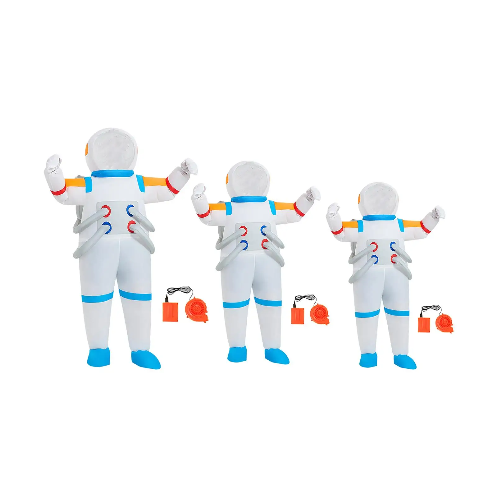 Kids Adult Inflatable Costume Astronaut Party Dress up Halloween Cosplay for Men Women Unisex Cartoon Doll Spaceman Clothing