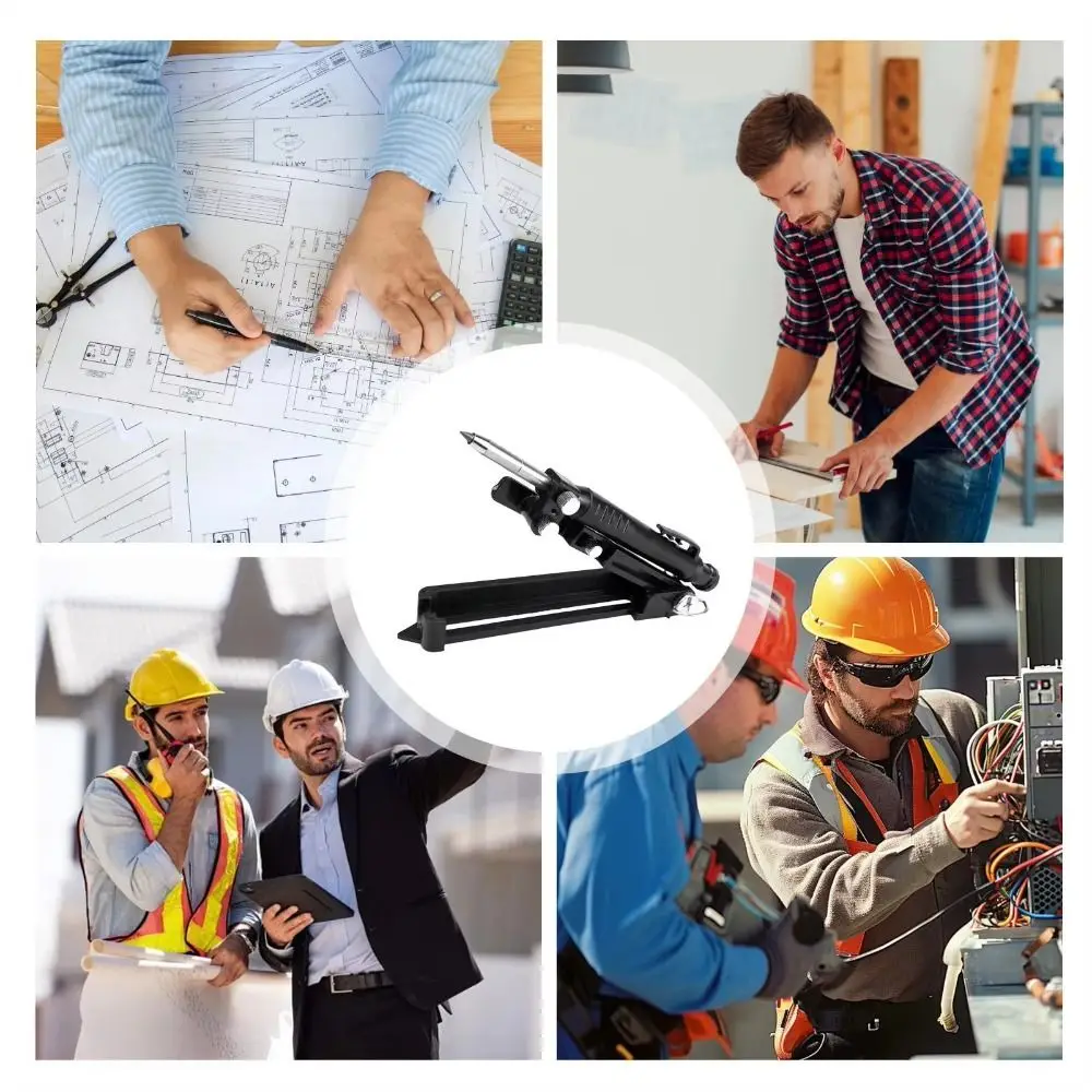 

Aluminium Alloy Scribing Ruler Anti-Deformation Multifunctional Woodworking Compass Deep Holes Adjustable Contour Gauge