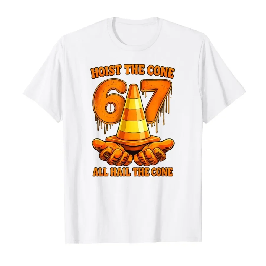 

Hoist The Cone Funny Baseball Fans Dugout Rally Celebration T-shirt For Men Women 100% Cotton T Shirts Short Sleeve Tops 0410-3