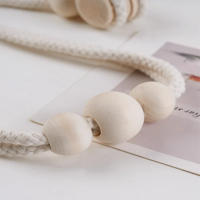 قطعتان من حزام الستارة على الطراز الكوري Ins مزين بحزام ربط الستارة الجديد ثلاثي الأبعاد