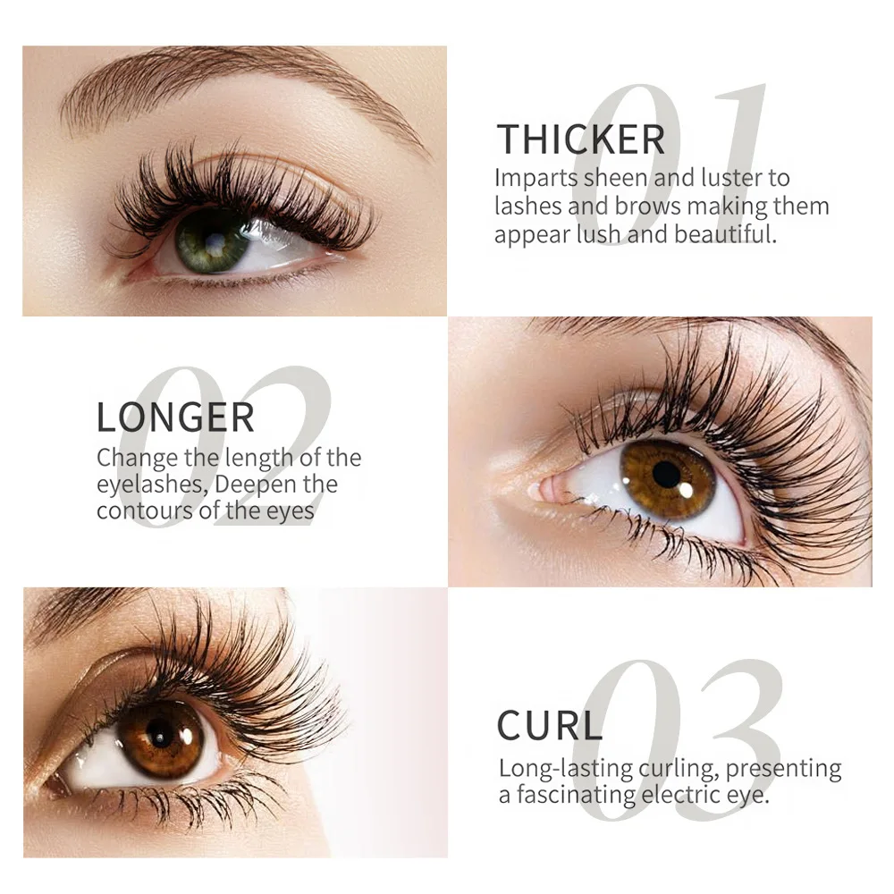1set Waterproof Eyelash Serum Curling Mascara Natural Lash Nutrition Liquid Cross border Hot Selling