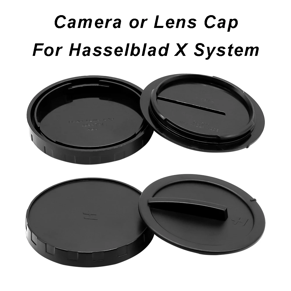 

For Hasselblad X1D X2D XCD X mount system Camera Body Cap or Lens Rear Cap or Cap Set Plastic Black replace original