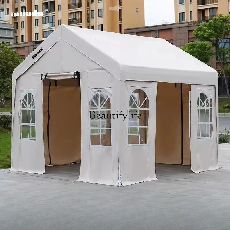 Tenda da sole per esterni , riparo antipioggia, isolamento per ombrellone a quattro gambe addensato